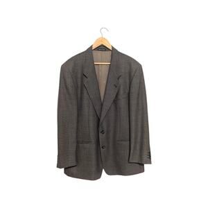 Vintage Yves Saint Laurent Worsted Wool Suit Jacket Blazer Coat Mens 44R Preppy
